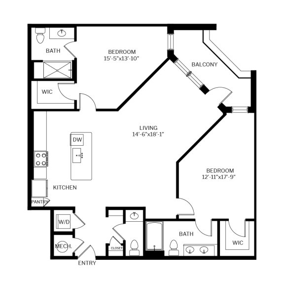 Studio, 1 & 2 Bedroom Apartments in Odenton, MD The Shirley
